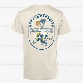 Limited "Deep in Paradise" Shirt T-Shirt Brücken für Kinder e.V. S Off White 