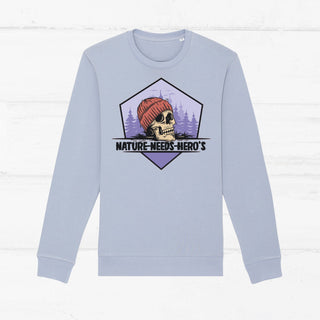 "Nature need's Hero's" Sweater Sweater OneTreePlanted Sirene Blue XS 