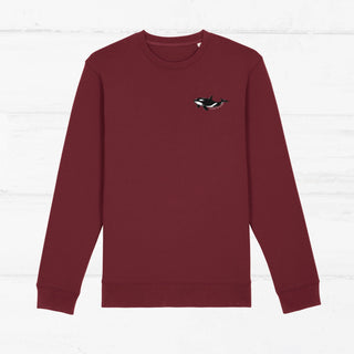 "Safe the Ocean" Sweater Sweater Whale & Dolphin Conservation Burgundy XS 
