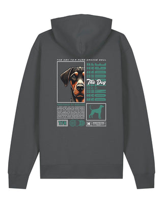"Don't judge the dog" Unisex Hoodie (Dobermann)