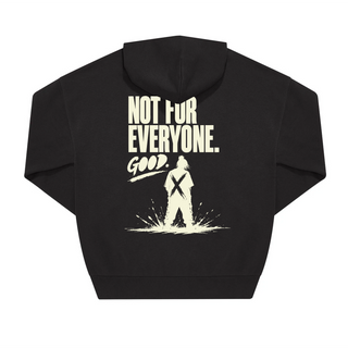 "NOT FOR EVERYONE.GOOD" OVERSIZED HOODIE