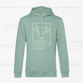 "Animal Right Square" Large Logo Hoodie