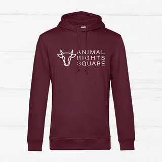 "Animal Right Square" Wide Logo Hoodie