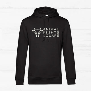 "Animal Right Square" Wide Logo Hoodie