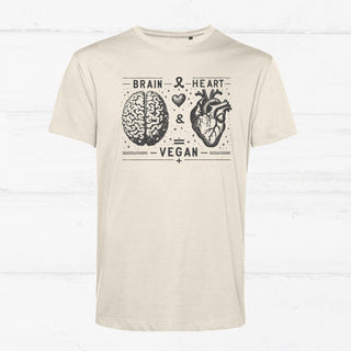 "Brain & Heart" Shirt Shirt Vegan Bullerbyn e.V. Natural XS 