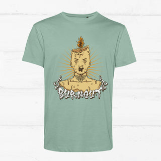 "Burnout" Shirt T-Shirt Brücken für Kinder e.V. Sage XS Herren