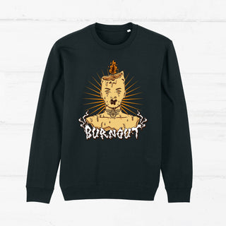 "Burnout" Sweater Sweater Brücken für Kinder e.V. Black XS 