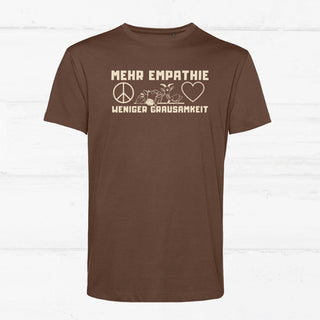 "Empathy" Shirt T-Shirt Animal Equality Brown S Herren