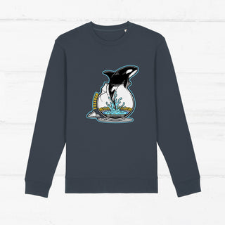 "Free Spirit" Sweater Sweater Whale & Dolphin Conservation India Ink Grey XS 