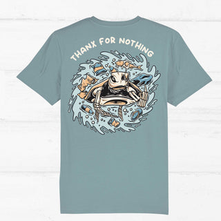 Limited "Trash Turtle" Shirt T-Shirt Brücken für Kinder e.V. S Blau 