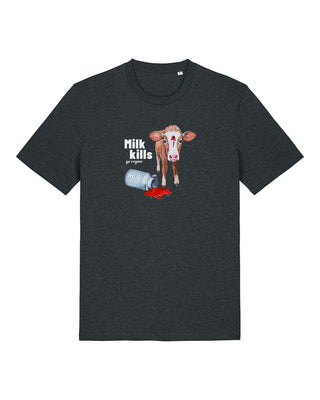 Milk Kills – Go Vegan - Unisex Shirt by Chantal Kaufmann