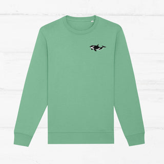 "Safe the Ocean" Sweater Sweater Whale & Dolphin Conservation Dusty Mint XS 